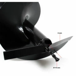 WILTEC Vis Sans Fin De Remplacement Pièce De Rechange 250m Perceuse De Sol Tarière Creuse -Tarière motorisée Soldes 10178761 3