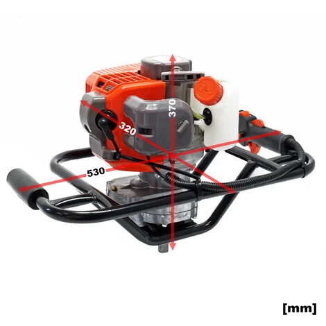 WILTEC Tarière 1,4 Kw 52cm³ Essence Pour Clôture Perceuse Sol Trépan Sylviculture Jardinage Aménagement 2 WILTEC Tarière 1,4 Kw 52cm³ Essence Pour Clôture Perceuse Sol Trépan Sylviculture Jardinage Aménagement – Image 2