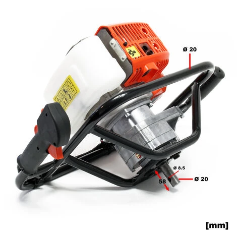 WILTEC Tarière 1,4 Kw 52cm³ Essence Pour Clôture Perceuse Sol Trépan Sylviculture Jardinage Aménagement 4 WILTEC Tarière 1,4 Kw 52cm³ Essence Pour Clôture Perceuse Sol Trépan Sylviculture Jardinage Aménagement – Image 4