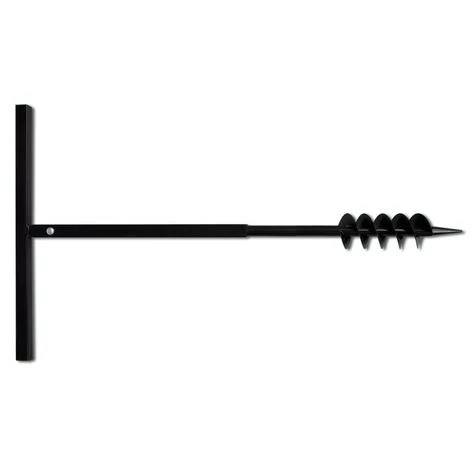 VIDAXL Tarière Avec Poignée 80 Mm Double Spirale Acier Noir 3 VIDAXL Tarière Avec Poignée 80 Mm Double Spirale Acier Noir – Image 3