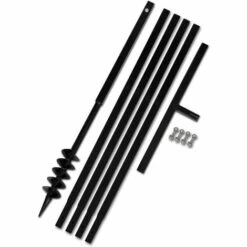 HELLOSHOP26 Bêche Et Tarière Manuelle 80 Mm Avec Rallonge Mèche Outils Garage Atelier Bricolage