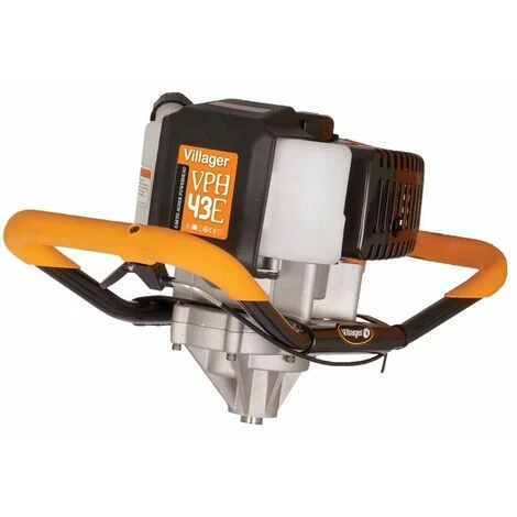 Tarière Motorisée 43cc 2 Temps Villager VPH 43 Avec Vrilles 15 Et 25cm - Orange 3 Tarière Motorisée 43cc 2 Temps Villager VPH 43 Avec Vrilles 15 Et 25cm - Orange – Image 3