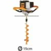 Tarière Thermique Avec Mèche 15cm 43cc 2 Temps Villager VPH 43 - Orange