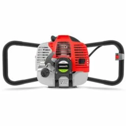 Tarière De Terre Thermique à Essence 75cc 5.2hp, Moteur 2 Temps, Avec Trois Mèches En Acier 100/200/300mm Et 3 Extensions 60cm, Profondeur Max 280cm - Greencut GD750X -Tarière motorisée Soldes 15928518 5