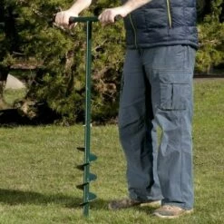 TERRE JARDIN Bêche Et Tarière Manuelle 2 En 1 -Tarière motorisée Soldes 1601045 3