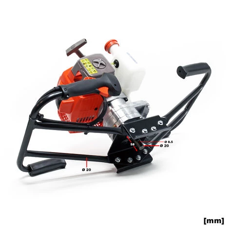 WILTEC Tarière Thermique En Set Utilisation Par 2 Personnes 3 CV 63,3 Ccm Moteur à 2 Temps Foret De Ø200mm 4 WILTEC Tarière Thermique En Set Utilisation Par 2 Personnes 3 CV 63,3 Ccm Moteur à 2 Temps Foret De Ø200mm – Image 4