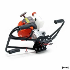 WILTEC Tarière Thermique En Set Utilisation Par 2 Personnes 3 CV 63,3 Ccm Moteur à 2 Temps Foret De Ø250mm -Tarière motorisée Soldes 17370046 4