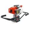 WILTEC Tarière Thermique Essence 3 CV 2,2kW 63cc Usage Pour 2 Personnes Perceuse Sol Foreuse à Moteur