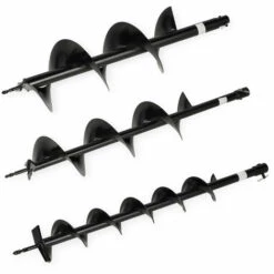 EBERTH 3x Foreuse Universelle (Ø100 Mm, Ø150 Mm, Ø200 Mm, 800 Mm De Longueur, Fonte, Point Fixe)