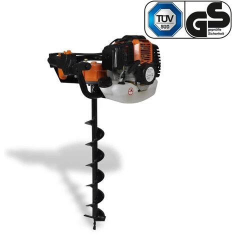 VidaXL Jeu De Perceuse De Sol à Tarière Acier 2 VidaXL Jeu De Perceuse De Sol à Tarière Acier – Image 2