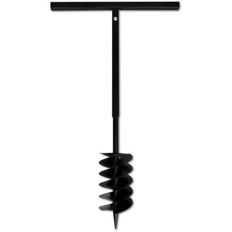 YOUTHUP Tarière De Sol Avec Mèche De Tarière 150 Mm Acier Noir Outils De Jardin - Noir 4 YOUTHUP Tarière De Sol Avec Mèche De Tarière 150 Mm Acier Noir Outils De Jardin - Noir – Image 4