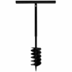 Topdeal Tarière De Sol Avec Manche 150 Mm Et Tube D'extension 9 M Acier -Tarière motorisée Soldes 23080961 5