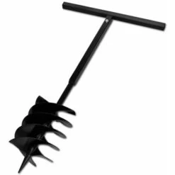 Topdeal Tarière De Sol Avec Manche 200 Mm Et Tube D'extension 5 M Acier -Tarière motorisée Soldes 23080978 5