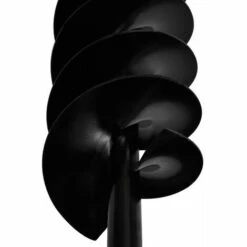 Hommoo Tariere De Sol Avec Meche De Tariere Spirales 100 Mm Acier Noir HDV03789 -Tarière motorisée Soldes 24994642 5