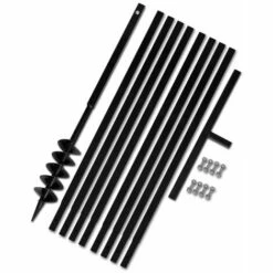 ASUPERMALL Beche Et Tariere Manuelle 100 Mm Avec Rallonge Meche Tariere 9 M -Tarière motorisée Soldes 25817536 4