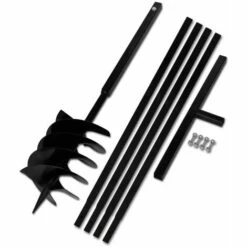 ASUPERMALL Beche Et Tariere Manuelle 200 Mm Avec Rallonge 5 M Acier