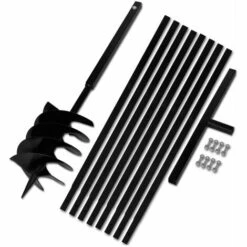 ASUPERMALL Beche Et Tariere Manuelle 200 Mm Avec Rallonge 9 M Acier