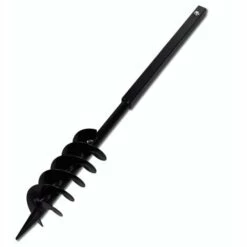 TRUE DEAL Tarière De Sol Avec Mèche De Tarière Spirales 100 Mm Acier Noir -Tarière motorisée Soldes 26118236 4