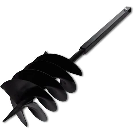 TRUE DEAL Tarière De Sol Avec Mèche De Tarière 200 Mm Acier Noir 4 TRUE DEAL Tarière De Sol Avec Mèche De Tarière 200 Mm Acier Noir – Image 4