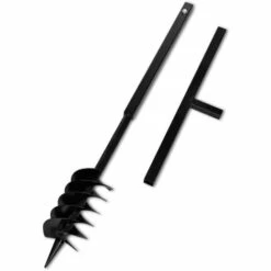 TRUE DEAL Tarière De Sol Avec Manche 120 Mm Et Tube D'extension 9 M Acier -Tarière motorisée Soldes 26226489 3