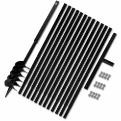 TRUE DEAL Bêche Et Tarière Manuelle 120 Mm Avec Rallonge Mèche Tarière 13 M