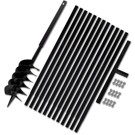 TRUE DEAL Bêche Et Tarière Manuelle 150 Mm Avec Rallonge 13 M Acier 1 TRUE DEAL Bêche Et Tarière Manuelle 150 Mm Avec Rallonge 13 M Acier