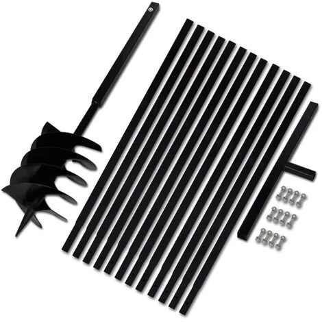 TRUE DEAL Bêche Et Tarière Manuelle 200 Mm Avec Rallonge 13 M Acier 1 TRUE DEAL Bêche Et Tarière Manuelle 200 Mm Avec Rallonge 13 M Acier