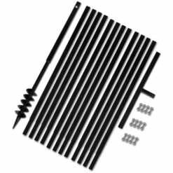 TRUE DEAL Bêche Et Tarière Manuelle 80 Mm Avec Rallonge Mèche Tarière 13 M