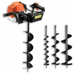 Tarière Thermique FUXTEC FX-EB162 Avec Mèches De 100, 150 Et 200 Mm