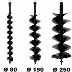 SURICUT Lot De Mèches SEMI-PROFESSIONNELLES Ø 80 + 150 + 250 Mm Pour Tarière Thermique