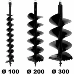 SURICUT Lot De Mèches SEMI-PROFESSIONNELLES Ø 100 + 200 + 300 Mm Pour Tarière Thermique