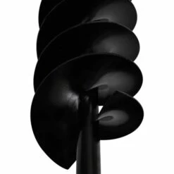 LITZEE Tarière De Sol Avec Mèche De Tarière Spirales 120 Mm Acier Noir -Tarière motorisée Soldes 27604149 5