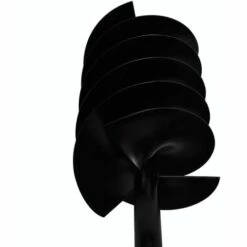 LITZEE Tarière De Sol Avec Mèche De Tarière 200 Mm Acier Noir -Tarière motorisée Soldes 27604165 5