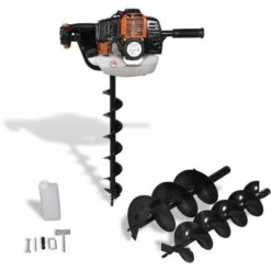 Tarière motorisée Soldes 20 LITZEE Tarière De Sol Orange