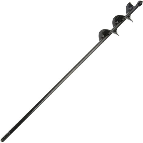 ASUPERMALL Auger Meche Jardin Usine Fleur Ampoule Auger Rapide Jardiniere Pour Plantation De Semis De Bulbes Drill Cloture Terre Trou Digger, 45Cm 1 ASUPERMALL Auger Meche Jardin Usine Fleur Ampoule Auger Rapide Jardiniere Pour Plantation De Semis De Bulbes Drill Cloture Terre Trou Digger, 45Cm