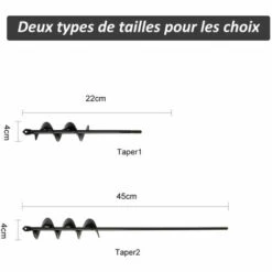 ASUPERMALL Auger Meche Jardin Usine Fleur Ampoule Auger Rapide Jardiniere Pour Plantation De Semis De Bulbes Drill Cloture Terre Trou Digger, 45Cm 9 ASUPERMALL Auger Meche Jardin Usine Fleur Ampoule Auger Rapide Jardiniere Pour Plantation De Semis De Bulbes Drill Cloture Terre Trou Digger, 45Cm -Tarière motorisée Soldes 27639326 5