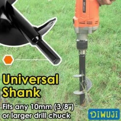 BRIDAY Jardin Foreuse, Tige Hexagonale Acier Inoxydable, Tariere Thermique, Creuser Des Trous Cultiver En Profondeur, Outil De Plantation Pratique Pour Fleur Planter Des Arbres Arbustes (Dia: 8cm L: 30cm) 7 BRIDAY Jardin Foreuse, Tige Hexagonale Acier Inoxydable, Tariere Thermique, Creuser Des Trous Cultiver En Profondeur, Outil De Plantation Pratique Pour Fleur Planter Des Arbres Arbustes (Dia: 8cm L: 30cm) -Tarière motorisée Soldes 29680331 3