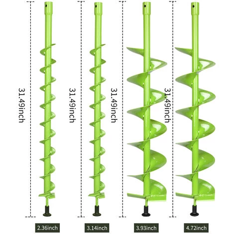 ASUPERMALL Jardin Usine Fleur Ampoule Auger Rapide Jardiniere Pour Plantation De Semis De Bulbes Drill Cloture Terre Trou Digger, 120mm 2 ASUPERMALL Jardin Usine Fleur Ampoule Auger Rapide Jardiniere Pour Plantation De Semis De Bulbes Drill Cloture Terre Trou Digger, 120mm – Image 2