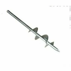 THSINDE Perceuse De Tarière Perceuse De Sol Jardinage Mèche De Forage Vrille Mise En Place De Poteaux De Clôture Plantation D’Arbres Construction De Routes Acier 22CM*4CM Brique Pointue