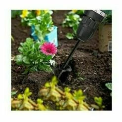 THSINDE 4x75cm Jardin Auger Foret Jardin Post Hole Digger Avec Non-Slip Hex Entraînement Usine Fleur Ampoule Spirale Bedding Mèche Cultivateur Du Sol à La Main -Tarière motorisée Soldes 32020310 3