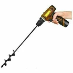THSINDE 6.6X42cm Jardin Auger Foret Jardin Post Hole Digger Avec Non-Slip Hex Entraînement Usine Fleur Ampoule Spirale Bedding Mèche Cultivateur Du Sol à La Main -Tarière motorisée Soldes 32020317 3