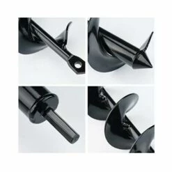 DONTODENT (5x75cm) Jardin Auger Foret Jardin Post Hole Digger Avec Non-Slip Hex Entraînement Usine Fleur Ampoule Spirale Bedding Mèche Cultivateur Du Sol à La Main -Tarière motorisée Soldes 32028526 4
