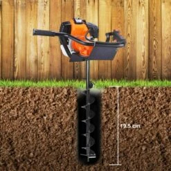 DEVENIRRICHE Foret De Jardin En Spirale 80x10cm, Mèche Jardin Tarière, Outil De Creuser Des Trous Cultiver En Profondeur, Pour Fleur Planter Des Arbres Arbustes -Tarière motorisée Soldes 33369278 5