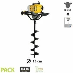 Foreuse Thermique 52cc TEXAS EA5300 Vrille 150mm