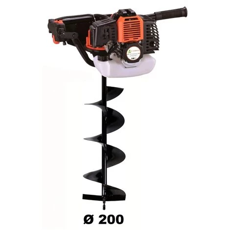 GT GARDEN Tarière Thermique 52 Cm3 - 3 CV + Mèche 200 Mm 1 GT GARDEN Tarière Thermique 52 Cm3 - 3 CV + Mèche 200 Mm