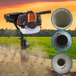 TODECO Tarière, Outils à Essence, Orange, Cylindrée: 52 Cm3 - Orange -Tarière motorisée Soldes 35074720 3