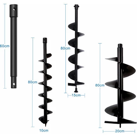 TODECO Tarière, Outils à Essence, Rouge, Cylindrée: 52 Cm3 - Rouge 2 TODECO Tarière, Outils à Essence, Rouge, Cylindrée: 52 Cm3 - Rouge – Image 2