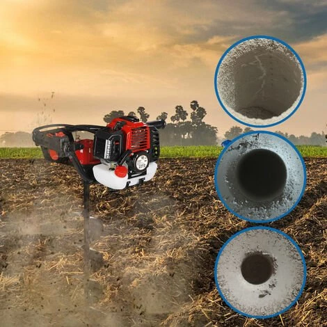 TODECO Tarière, Outils à Essence, Rouge, Cylindrée: 52 Cm3 - Rouge 3 TODECO Tarière, Outils à Essence, Rouge, Cylindrée: 52 Cm3 - Rouge – Image 3