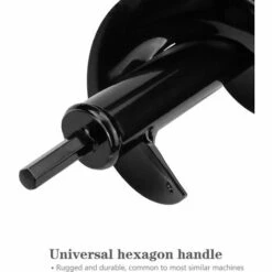 BRIDAY Jardin Foreuse, Foret De Jardin En Spirale 80x250 Mm, Tarière De Jardinage Avec Paire De Gants De Jardin Pour Les Jardins, La Plantation D'arbres Et De Fleurs, Creusement Le Sol -Tarière motorisée Soldes 36813765 3