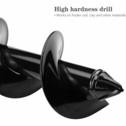 BRIDAY Jardin Foreuse, Foret De Jardin En Spirale 80x250 Mm, Tarière De Jardinage Avec Paire De Gants De Jardin Pour Les Jardins, La Plantation D'arbres Et De Fleurs, Creusement Le Sol -Tarière motorisée Soldes 36813765 4